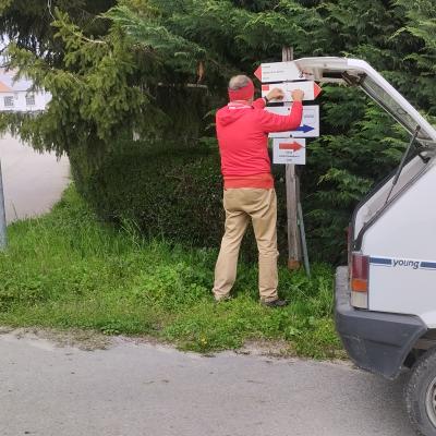 Nuove tabelle segnavia parco naturale gesso stura